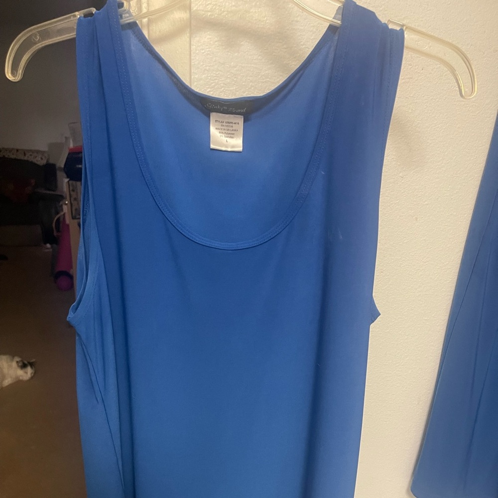 Blue top and bottom set